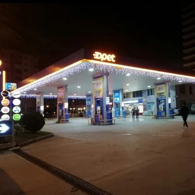 Yılbaşı aydınlatması hareketli LED Perde dış mekan hortum Günışığı Dekoratif 10mt. yeşil kablolu Süs - 5