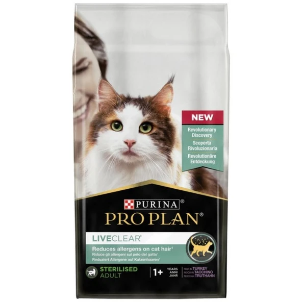 Proplan LiveClear Hindili Kısırlaştırılmış Kedi Maması 7 Kg