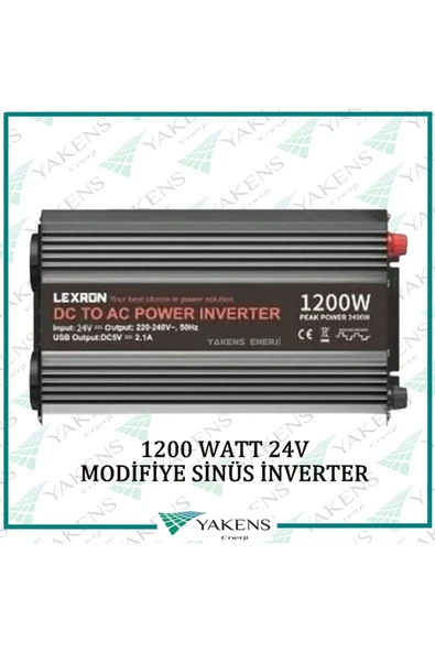 Lexron 1200 Watt 24V Modifiye Sinüs İnverter Lexron - 2
