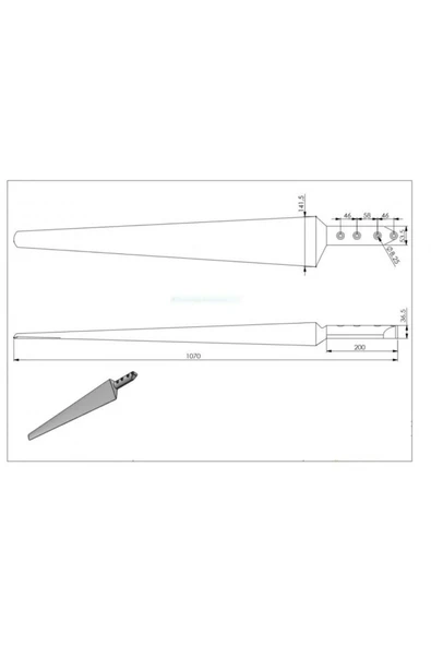 istabreeze 107 Cm Kompozit Beyaz Kanat - 5 Adet - 2