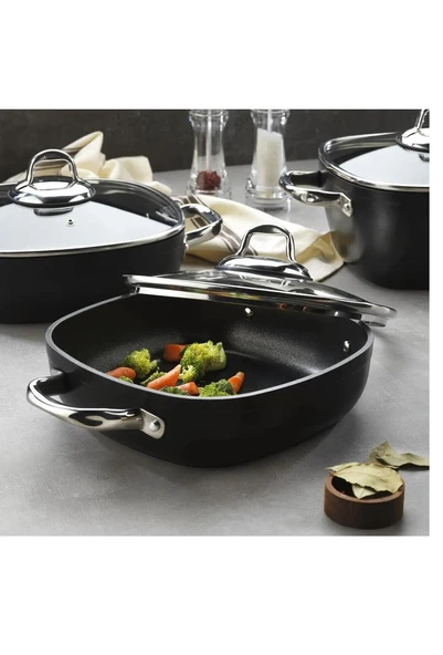 Schafer Gastronomie Master Granit Basık Tencere-26Cm