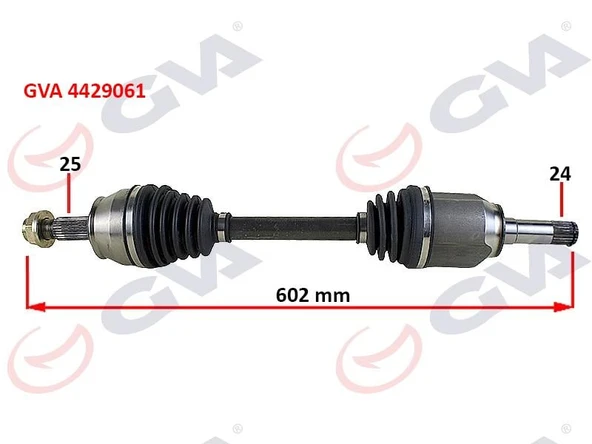 KOMPLE AKS SOL MİLLİ AKS LALE Lİ DOBLO 1.3 MJT 10 602mm