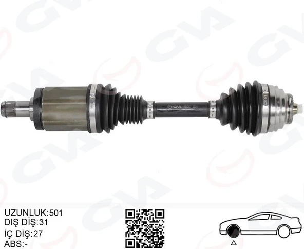 KOMPLE AKS ÖN SOL BMW X1 E84 09 15 501MM