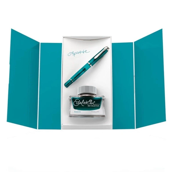 PELIKAN M205 DOLMAKALEM AQUAMARINE+MUREKKEP ürün görseli 1