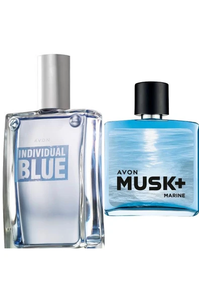AVON Blue Erkek Parfümü. 100 ml + Avon Musk Marine Edt 75 ml 2li set