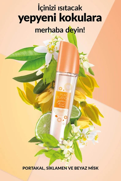 AVON Pur Blanca Golden Burst Kadın Parfüm Edt 50 Ml. - 3
