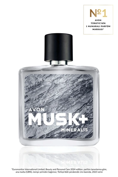 AVON Musk+ Mineralis Erkek Parfüm Edt 75 Ml.