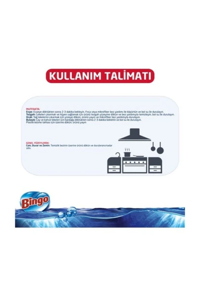 Bingo Oksijen Çamaşır Suyu Hassas Hijyen 750mll - 5