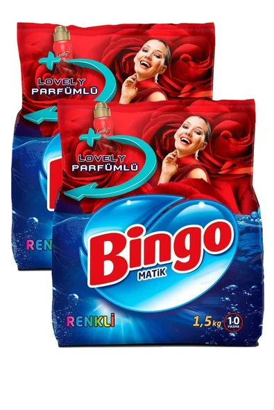 Bingo BİNGO MATİK KONSANTRE RENKLİ 1,5KG ( 2 ADET )