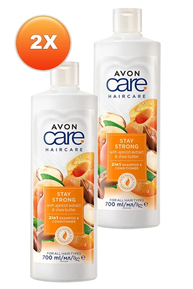 AVON Care Kayısı ve Shea Özü Şampuan ve Saç Kremi 700 Ml. İkili Set - 2