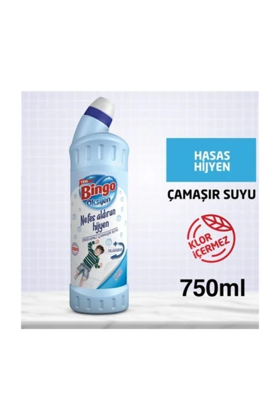 Bingo Oksijen Çamaşır Suyu Hassas Hijyen 750mll - 2