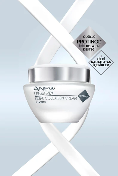 AVON Anew Sensitive Hassas Ciltlere Özel İkili Kolajen Yüz Kremi 50 Ml. - 2