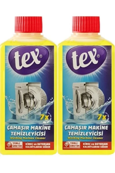Tex Çamaşır Makinesi Temizleyici 250 Ml X 2 Adet