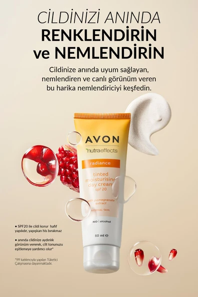 AVON Nutra Effects Tinted Canlı Görünüm Veren Nemlendirici SPF20 - 2