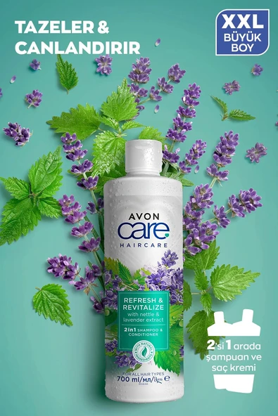 AVON Care Isırgan Otu Ve Lavanta Özleri Içeren Şampuan Ve Saç Kremi 700 Ml. - 3