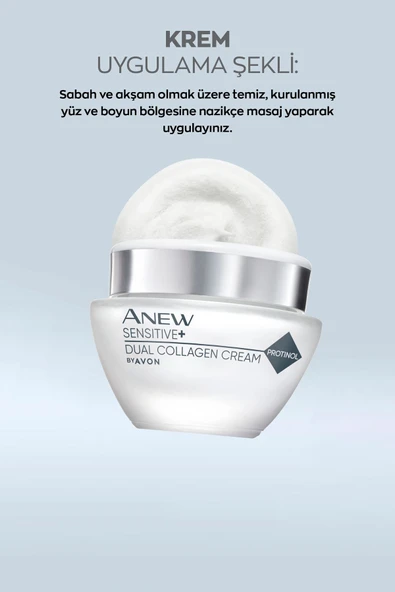 AVON Anew Sensitive Hassas Ciltlere Özel İkili Kolajen Yüz Kremi 50 Ml. - 3