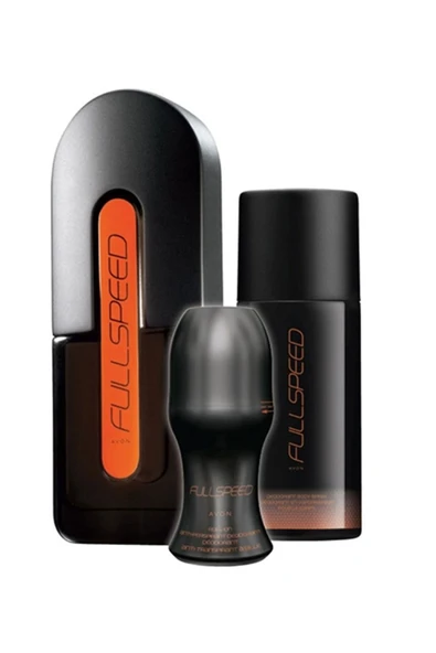 AVON Full Speed Erkek Parfüm Deodorant Rollon Üçlü Set