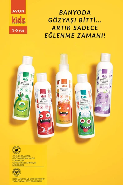AVON Kids Çocuklar İçin Mango Kokulu Saç Açıcı Sprey 200 ML. - 3