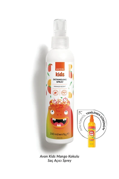 AVON Kids Çocuklar İçin Mango Kokulu Saç Açıcı Sprey 200 ML. - 2