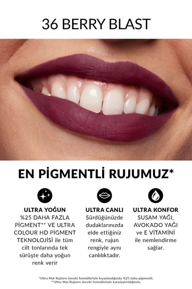 AVON Ultra Mat Ruj - Berry Blast - 2