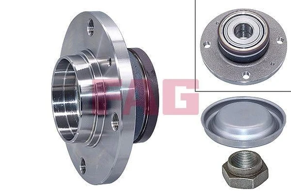 ARKA TEKER PORYASI KOMPLE ABS Lİ PEUGEOT P206-P206 CC-P206 SW-P1007 02 CITROEN C2-C3 02 4 BİJON