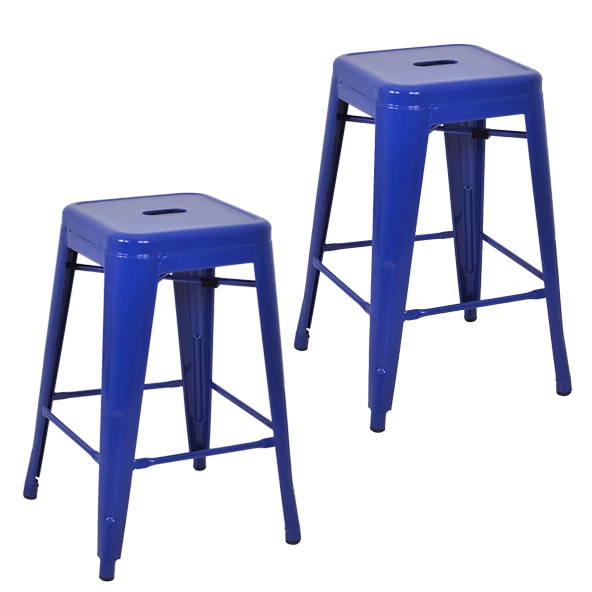 Tolix Yüksek Metal Tabure (2 Adet) - 4