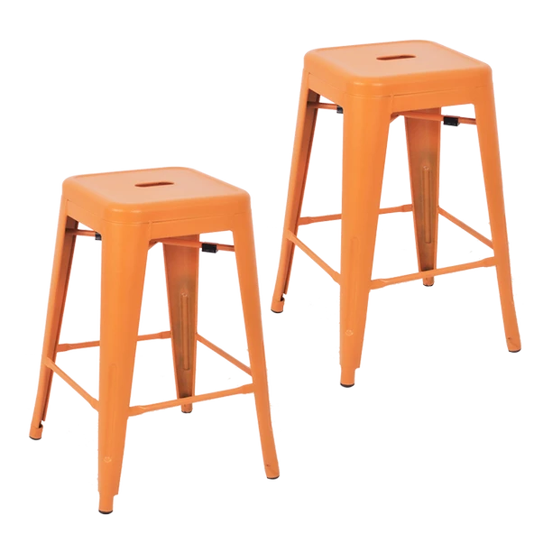 Tolix Yüksek Metal Tabure (2 Adet) - 7