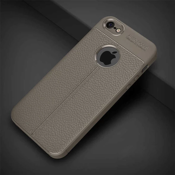 Apple iPhone 5 Kılıf Zore Niss Deri Desenli Silikon Kılıf - Resim 3