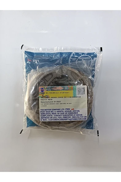 Arka Fren Balatası Orjinal 130 mm Jüpiter 110 / 125 - Wego - Ntroq 125 - Apache - Resim 3