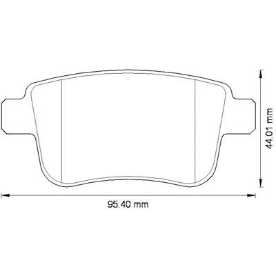 FREN BALATASI ARKA MERCEDES CITAN W415 12 . RENAULT KANGOO II 09