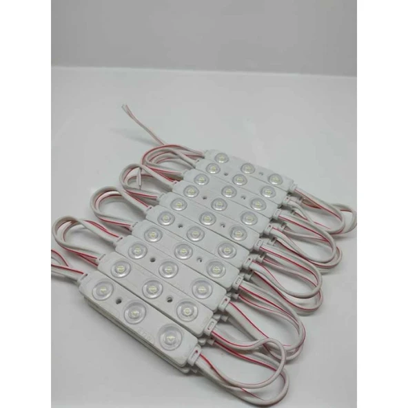 Beyaz 3 Ledli Kablolu Parmak Led 12 v 5 adet - 3