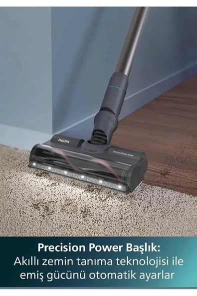 Philips 8000 Serisi Aqua Plus Kablosuz Dik Süpürge, 25.2 V, 80 dk'ya kadar Çalışma Süresi, XC8053/01