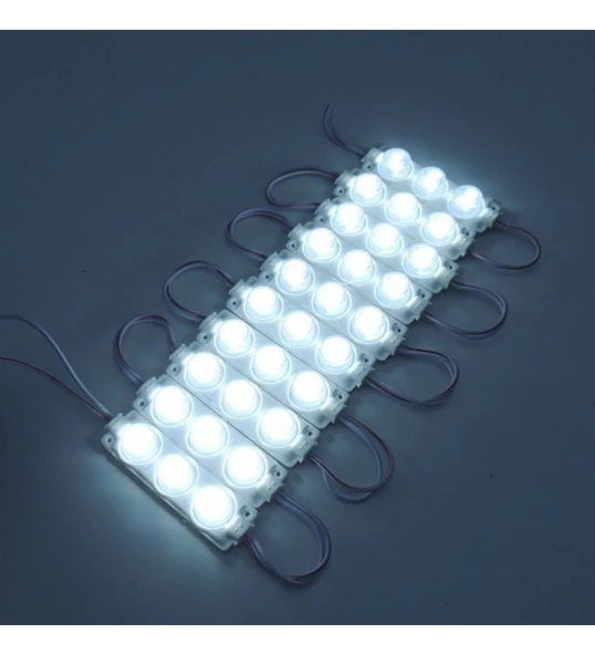 Modül 3 Led 3W Kablolu Parmak Led  5 adet Beyaz ışık