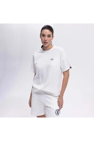 Ellesse Kadın Yuvarlak Yaka Beyaz Tişört EF394