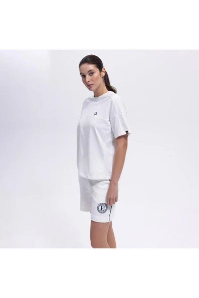 Ellesse Kadın Yuvarlak Yaka Beyaz Tişört EF394 - 4
