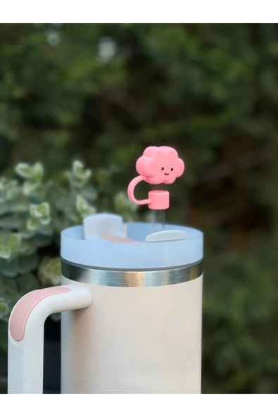 Stanley Termos Uyumlu Bulut Aksesuar/ Bulutlu Pipet Koruyucu/ Pipet Kılıfı/ Pipet Tıpası - 3