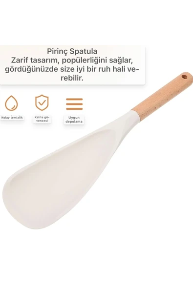 Yenigeldi 1 Adet Silikon Spatula Kaşık (2 si 1 arada) - 2