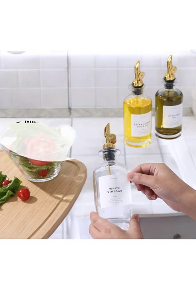 Yenigeldi 2 Adet 350 ml Zeytinyağ Sıvıyağ Yağlık Yağdanlık Şişesi - 2