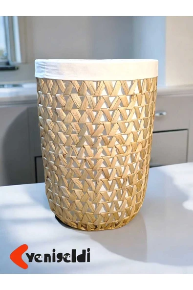 Yenigeldi (Y:60XG:45XTG:30 CM) 1 Adet Banyo,mutfak Ve Yatak Odası Için Dekoratif Hasır Sepet Yen240019b