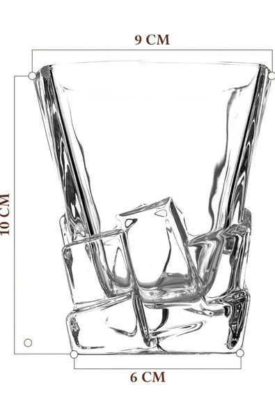 Yenigeldi 1 Adet Ağır Vintage Viski  Burbon Kokteyl Bardak Y91 Bardağı - 3