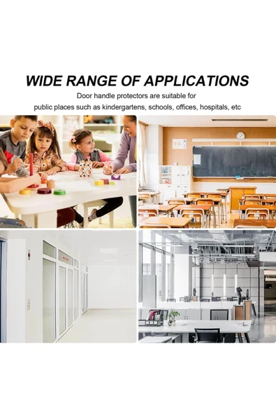 Yenigeldi 1 Adet Silikon Vantuzlu Kapı Kolu Kılıfı ,Duvar Koruma - 2