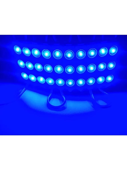 Mavi Modül Mercekli 3 Ledli Kablolu Parmak Led 12 v 5 adet - 2