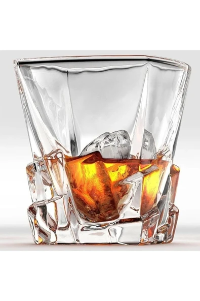 Yenigeldi 1 Adet İskoç El Yapımı Kurşunsuz Kristal Cam Viski, Şarap, Sunum Bardağı 300 ml