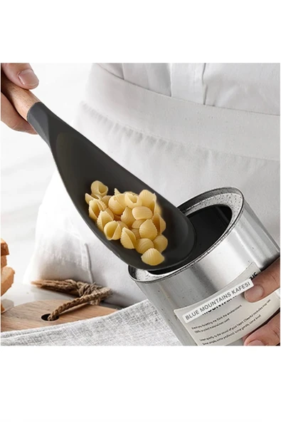 Yenigeldi 1adet Silikon Kaşık (2Sİ 1 ARADA) Spatula Yapışmaz - 2