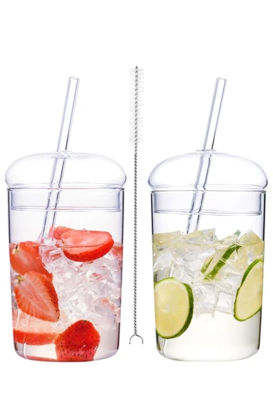 Yenigeldi 2 Adet Y39 450 ml Kubbe Kubbe Kapaklı Isıya Dayanıklı (2 Adet 6mm Pipet Kapağı ) - Resim 3