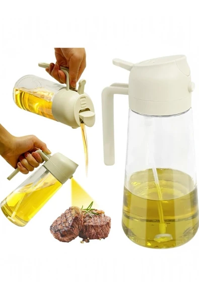 Yenigeldi 2 adet 450 ml 2'si 1 arada y21 Sprey Tasarım Yağ Dispenseri Yağlık Yağ Şişesi