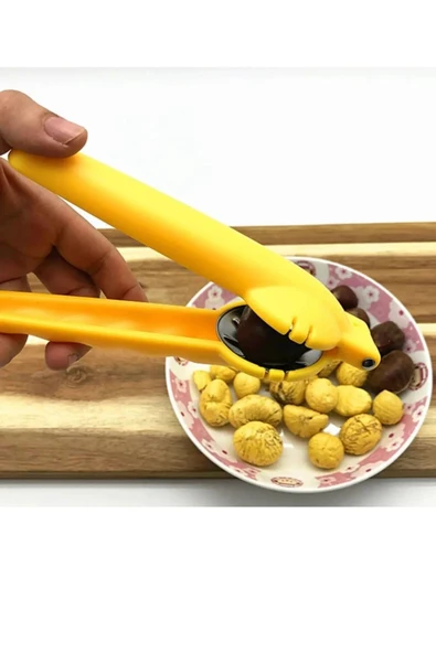 Yenigeldi 1 Adet Yeni Tasarım Ergonomik Paslanmaz Çelik Hazneli Kestane Kesici