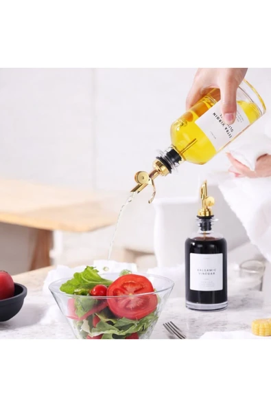 Yenigeldi 2 Adet 350 ml Zeytinyağ Sıvıyağ Yağlık Yağdanlık Şişesi - 3