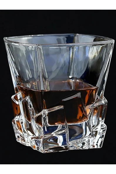 Yenigeldi 2 Adet Ağır Vintage Viski  Burbon Kokteyl Bardak y91 Bardağı