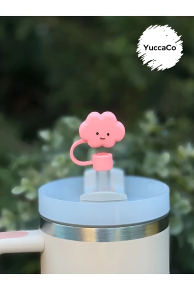 Stanley Termos Uyumlu Bulut Aksesuar/ Bulutlu Pipet Koruyucu/ Pipet Kılıfı/ Pipet Tıpası